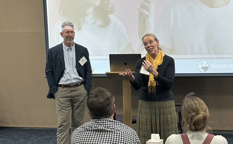 Bill and Tiffany leading a Navigating Us session
